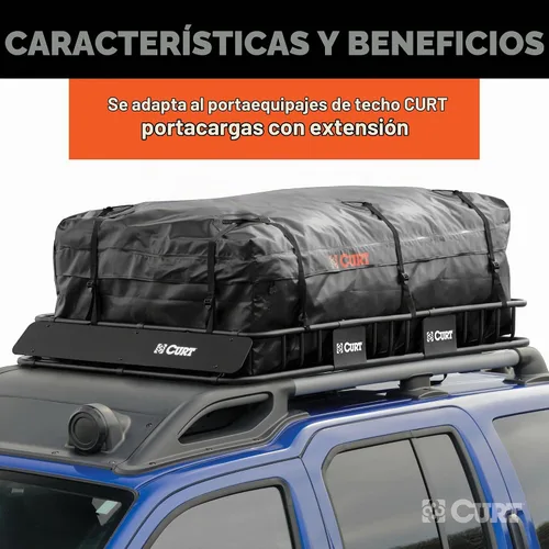 Vista 4 de CURT 18221 Bolso de equipaje para portaequipaje extendido