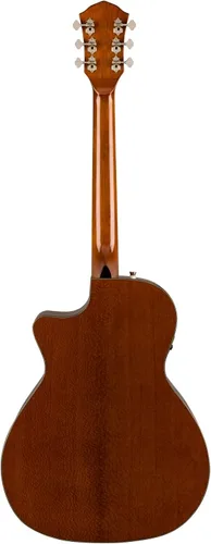 Vista 3 de Fender FA-345CE Auditorium Cutaway Guitarra acústica, con 2 años de garantía, ráfaga de té de 3