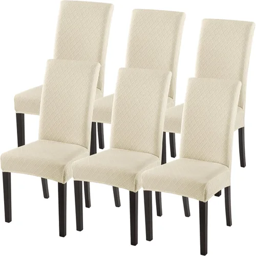 Vista 48 de SearchI Juego de 2 fundas elásticas para sillas Parsons de comedor, fundas elásticas con estampado de elastano, extraíbles, lavables, fundas