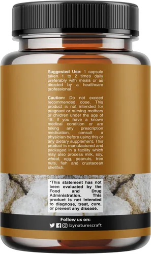 Vista 2 de Suplemento avanzado de hongo melena de león – Cápsulas de suplemento de melena de león con Reishi Chaga Maitake y Shiitake para la salud cerebral