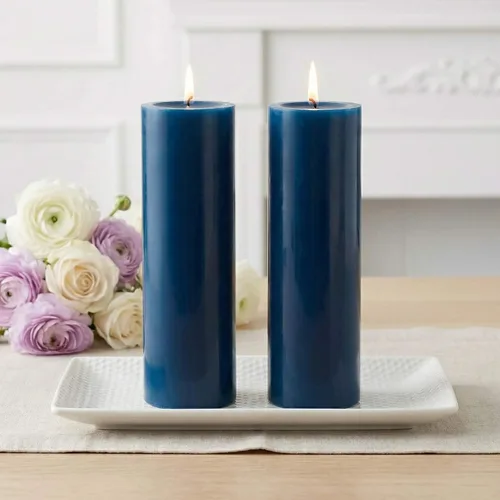 Vista 49 de Richland® Juego de 20 velas de pilar de 2 x 3 pulgadas, color marfil sin perfume