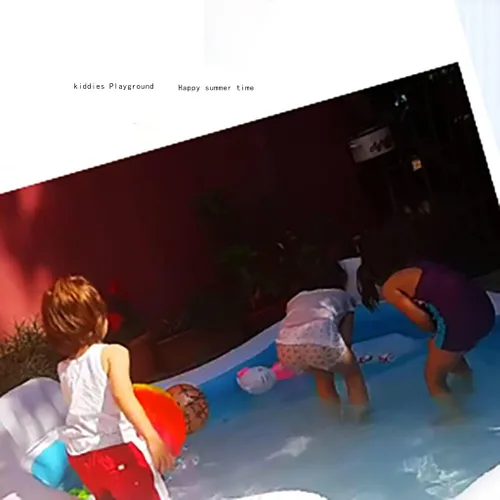 Vista 4 de Redondo con bomba inflable gratis, piscina familiar de tamaño completo, piscina inflable para niños, adultos, niños pequeños a partir de 3 años, al