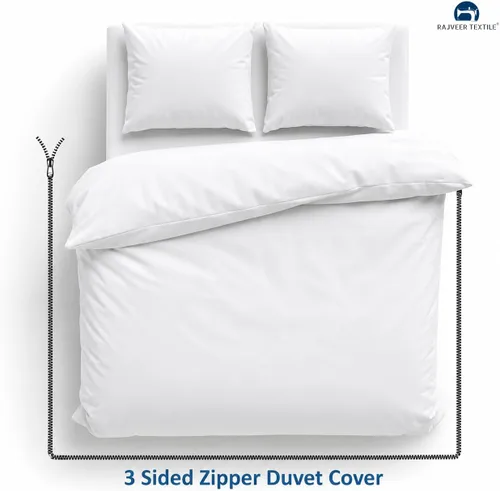 Vista 5 de Juego de cama de 5 piezas, 100% algodón egipcio de 600 hilos, fundas de almohada y sábana bajera con bolsillo extra profundo, ropa de cama suave