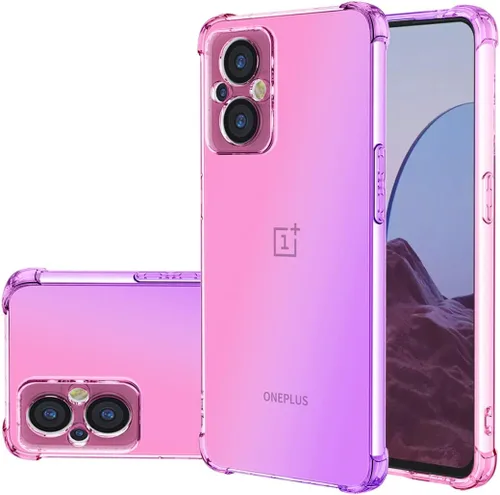 Vista 8 de Funda para OnePlus Nord N20 5G, linda funda protectora para OnePlus Nord N20 5G (azul/rosa)