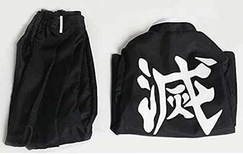 Vista 4 de Poetic Walk Traje de uniforme de Kochou Shinobu de Kimetsu no Yaiba Agatsuma Zenitsu Cosplay