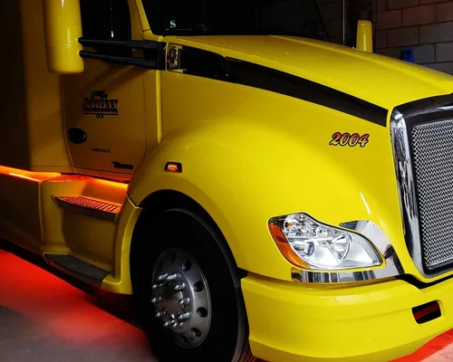 Vista 7 de iJDMTOY Lentes ámbar súper brillantes LED para rueda delantera delantera Fender Side Marker Lights compatibles con Kenworth T680 T700 T880