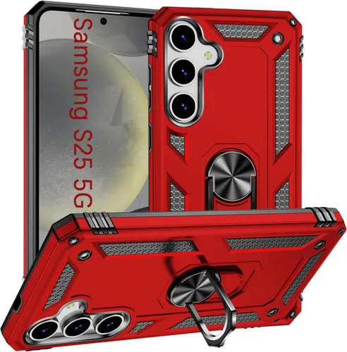 Vista 33 de Korecase - Carcasa para Samsung Galaxy S10E con soporte de anillo, color Negro