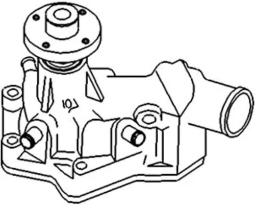 Vista 6 de RE67185 Bomba de agua del mercado de accesorios para John Deere se adapta a JD Tractor 5210 5300 5320 5400