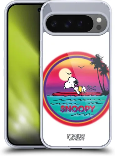 Vista 426 de Head Case Designs Officially Licensed Peanuts Beach Surf Snoopy Boardwalk Airbrush Gel Case [Military Grade Protection] Compatible with Google Pixel