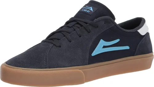 Vista 11 de Lakai Flaco II SMU Skate Shoes - Modelo Pro por Stevie Perez Negro/Cuero negro