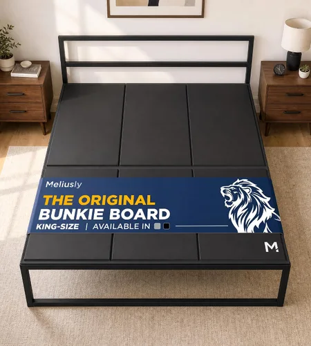 Vista 18 de Original Bunkie Board Twin - Paquete de 2 (38 x 75), soporte para debajo de Tabla de soporte de cama antideslizante y transpirable para marco