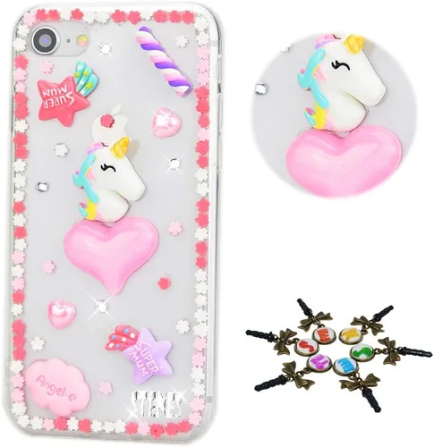Vista 5 de Bling - Funda para teléfono compatible con iPod Touch 6, elegante, más de 100 cristales brillantes, diseño de libélula y diamantes de imitación