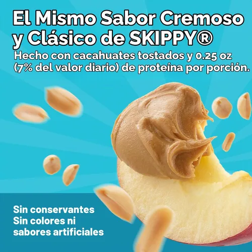 Vista 4 de SKIPPY Squeeze - Mantequilla de maní cremosa, 6 onzas (paquete de 6)