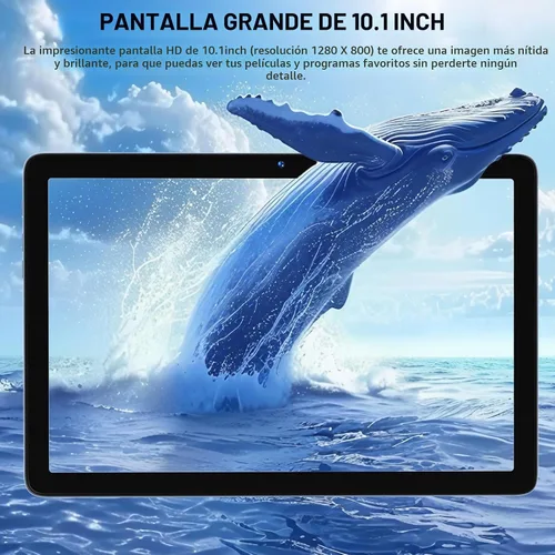 Vista 5 de DOMATON Tabletas, tableta Android de 10.1 pulgadas con 14 GB de RAM 128 GB ROM 1280 * 800 pantalla Incell, procesador octa-core batería de 7000 mAh