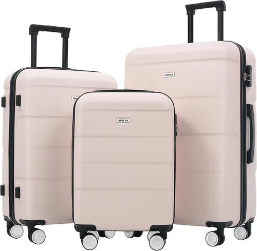 Vista 14 de Merax Equipaje Sets 2 piezas Hardshell 20&28 IN Maleta Set con bolsa de lona