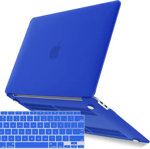 Vista 42 de IBENZER Compatible con Nuevo MacBook Air de 13 pulgadas Funda 2022 2021 2020 M1 A2337 A2179 A1932, Carcasa Rígida de Plástico con Cubierta de azul