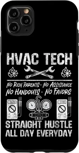 Vista 13 de HVAC Technician Tech Vintage HVAC Tech No Rich Parents No Case for iPhone 16