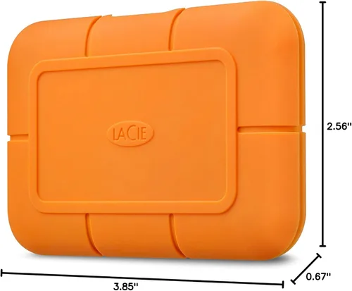 Vista 8 de LaCie - Unidad de estado sólido SSD resistente de 1 TB: USB-C USB 3.2 NVMe velocidades de hasta 1050 MB/s, resistencia al agua IP67, resistente a
