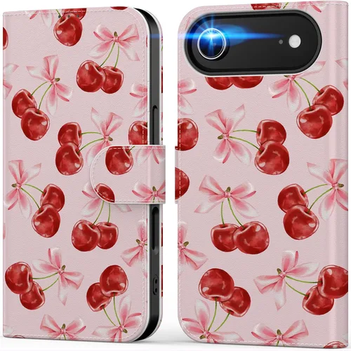 Vista 113 de DEENAKIN Funda tipo cartera para iPhone 15 con tarjetero + clip para efectivo, bloqueo RFID, protección contra caídas de grado militar y obras
