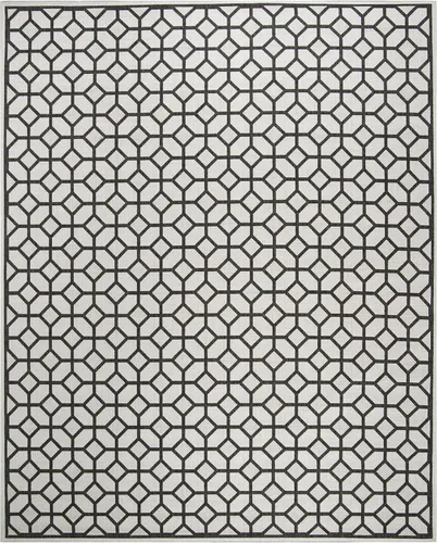 Vista 8 de SAFAVIEH Linden Collection - Alfombra lavable para exteriores, alfombra de pasillo de 2.2 x 8 pies, gris claro y carbón, no desprende pelusa y fácil