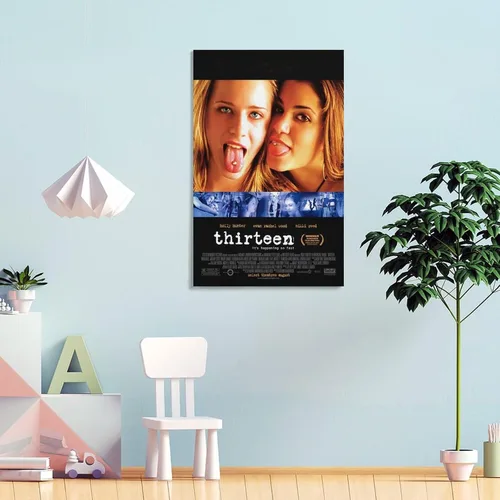 Vista 4 de Póster de 13 películas, arte de pared de los años 90, decoración estética para dormitorio, póster de impresiones de pintura decorativa, lienzo