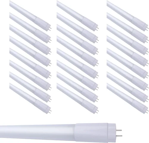 Vista 11 de Tubo lineal T5 de 4 pies de 24 W, 4000 K, 3500 LM, 127.27 LM/W, tipo A+B, lente esmerilada (paquete de 25)