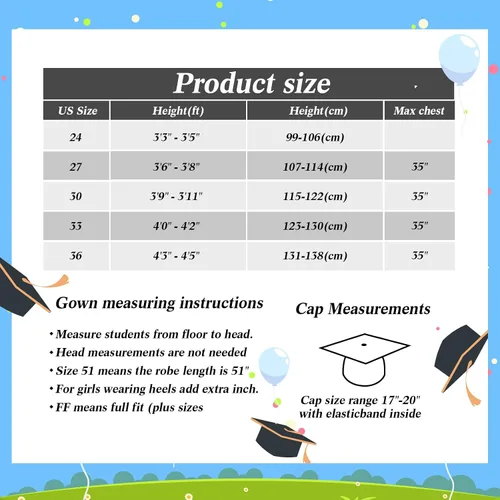 Vista 6 de Sintuff 7 piezas de gorro de graduación de jardín de infantes 2023 accesorios de graduación preescolar estola borla banda encanto oso regalos