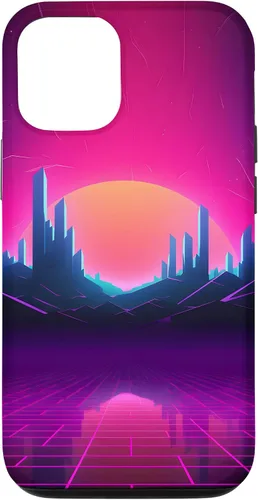 Vista 28 de Synthwave City Retrowave 80s Vaporwave Case for iPhone 17