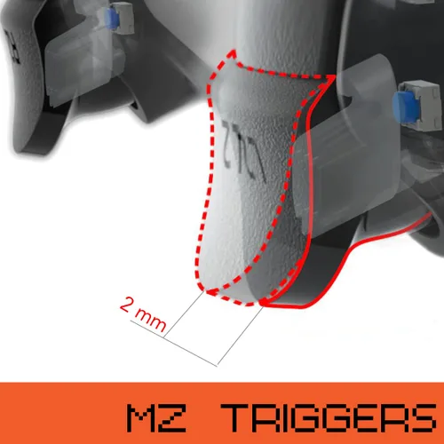 Vista 5 de MODDEDZONE Smart Extreme Modded Controller + Anti Recoil Back Remappable Paddles Interchangeable Thumbsticks Hair Triggers Tactical Buttons