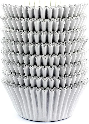 Vista 12 de Cajas negras de la caja de la magdalena de la hoja del Año Nuevo que hornea las tazas de papel 200 PC