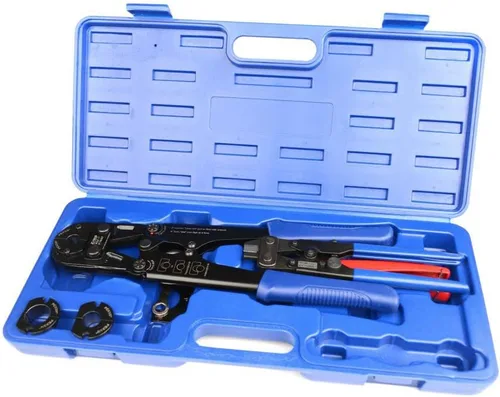 Vista 10 de IWISS/iCrimp - Kit de herramientas de engarzado de anillo de cobre para tubería PEX para anillos de crimpado de 1/2 pulgada, 3/4 pulgada, cumple