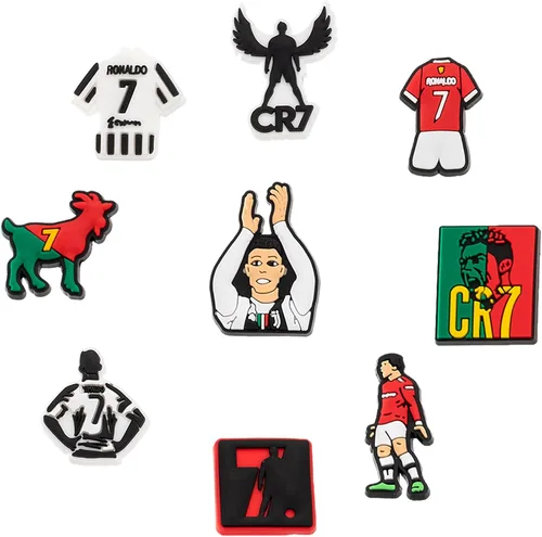 Vista 2 de LOMOYATO Dijes para zapatos de fútbol para croc, accesorios de pulsera, accesorios de decoración de zapatos de fútbol para hombres, mujeres, niños