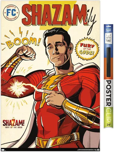 Vista 17 de Trends International DC Comics Movie Shazam! Fury of the Gods - Póster de pared de cómic, 22.4 pulgadas de largo x 14.7 pulgadas, versión enmarcada