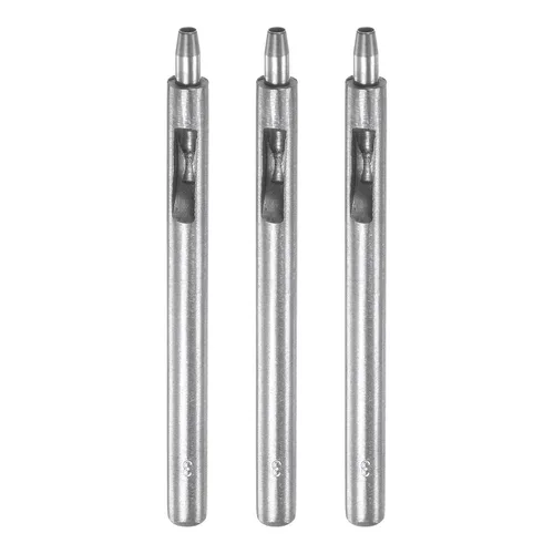 Vista 51 de HARFINGTON Perforadora de cuero de 0.020 in, recta, redonda, con ojales, remache a presión, fijador para cuero, artesanía, ropa, bolso, cortina