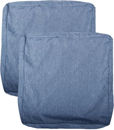 Vista 20 de Fundas de Cojines para Asientos de Patio, Fundas Deslizantes Lavables de Repuesto, Funda Impermeable para Cojín de Almohada de Silla de Muebles
