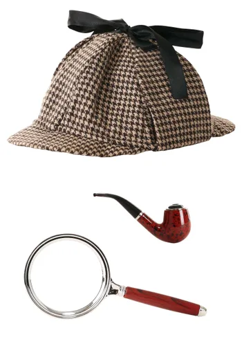 Vista 5 de Kit de Disfraz de Accesorios de Detective Espía Multicolor