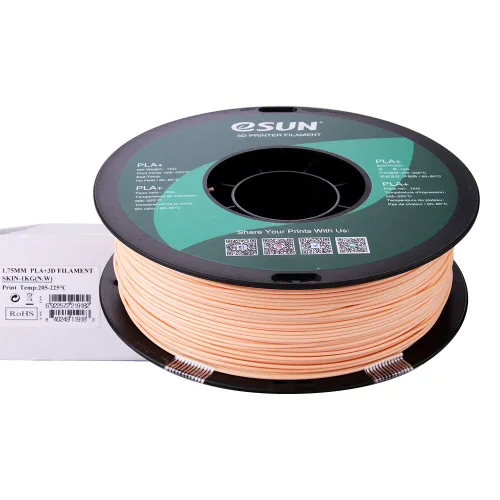 Vista 3 de eSUN PLA PRO (PLA+) - Filamento de impresora 3D, precisión dimensional +/- 0.001 pulgadas, carrete de 2.2 libras, de ¹/₁₆ pulgadas, color piel Beige