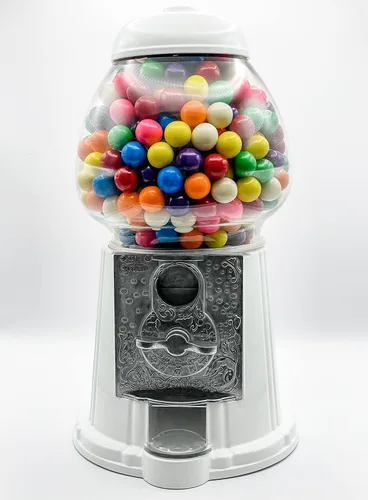 Vista 13 de Máquina clásica de chicle/dispensador de dulces, 9 pulgadas - negro