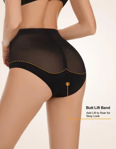 Vista 3 de SIMIYA Faja moldeadora para control de abdomen, ropa interior moldeadora de vientre inferior para mujer