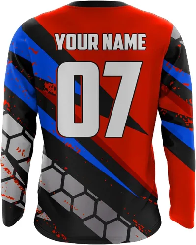 Vista 3 de PIONAMZIOZ Xtreme Supercross Jersey Custom UPF30+ Men Women Kid Dirt Bike SX Racing Shirt Off-Road Tournament