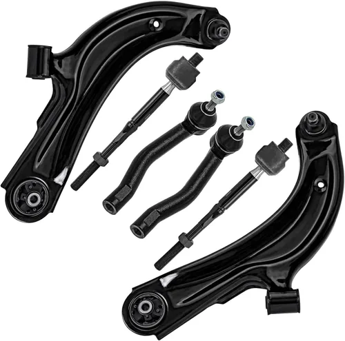Vista 61 de Detroit Axle - Kit de extremo delantero para Chrysler 300 Dodge Charger 2011-2023 Challenger, 2 Lower Rearward Control Arms 2 Outer Tie Rods 2