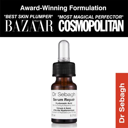 Vista 3 de Dr Sebagh Serum Repair 0.17 fl oz Award-Winning, Hyaluronic Acid Facial Hydrator, Anti Aging & Wrinkle, Collagen Boosting, For Women & Men