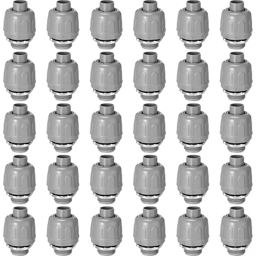 Vista 8 de Maitys Conector hermético de líquido de 1/2 pulgada, accesorios de conducto eléctrico de PVC, conector de conducto flexible recto de 180 grados