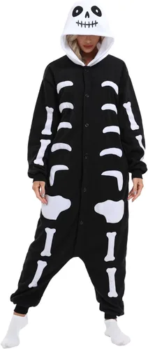 Vista 16 de BGOKTA Pijama de animal de Halloween para adultos, disfraz de cosplay, ropa para el hogar, una pieza Lty1-p