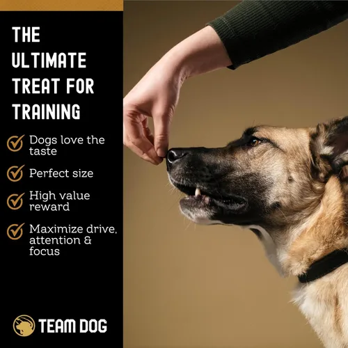 Vista 3 de Team Dog Golosinas para perros con corazón, pulmón e hígado de res, 5.4 onzas, sin gluten y sin granos