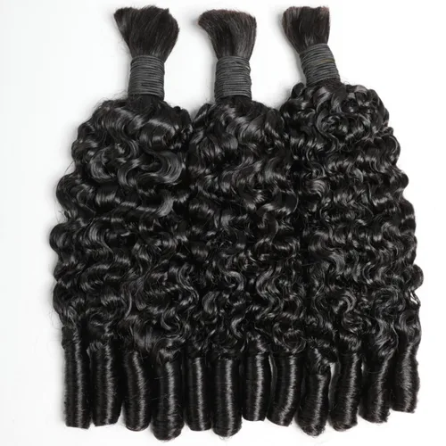 Vista 11 de VIPbeauty - Paquetes de cabello humano rizado birmano 16A, 3.53 onzas, un Peluca rizada de 13 x 4