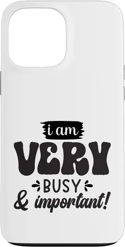 Vista 24 de Very Busy & Important Retro Groovy Text Design Case for iPhone 17