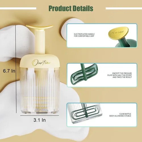 Vista 4 de Espumador de lavado facial, máquina de espuma para lavado facial, limpiador facial semiautomático, máquina de batir de malvavisco para espuma