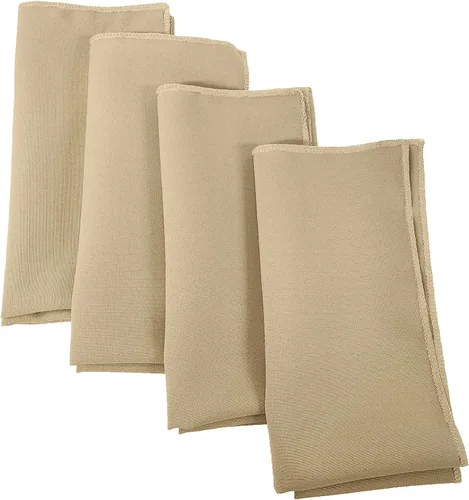 Vista 26 de LA Linen Paquete de 10 servilletas de popelina de poli, servilletas de tela suave, servilletas lavables y reutilizables, servilletas de mesa