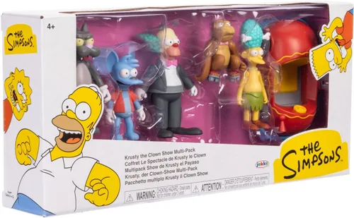 Vista 7 de The Simpsons - Juego de figuras de 2.5 pulgadas de Krusty The Clown Show Set